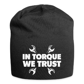 In Torque We Trust Racing Car Muscle Car  - Jersey Beanie - black - Front