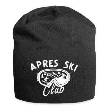 Après Ski Club – Hut fun - Jersey Beanie - black - Front