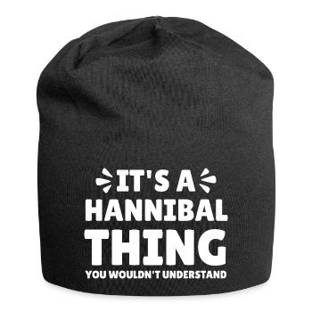Hannibal Lovers Sache, die du nicht verstehen würd - Jersey-Beanie - Schwarz - Vorne