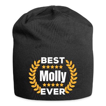 Beste Molly aller Zeiten Legende Name Geschenk - Jersey-Beanie - Schwarz - Vorne