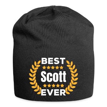 dBester Scott aller Zeiten Legende Name Geschenk - Jersey-Beanie - Schwarz - Vorne