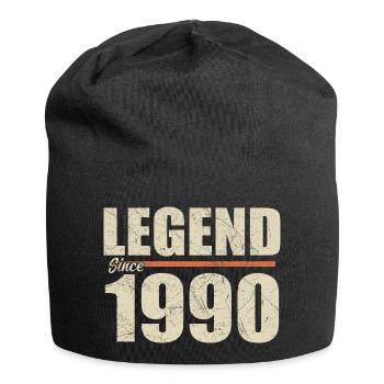 Anniversaire 1990 | Légende depuis 1990 - Bonnet en jersey - noir - Devant