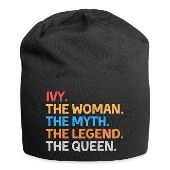 Ivy The Woman The Myth The Legend The Queen - Jersey Beanie - black - Front