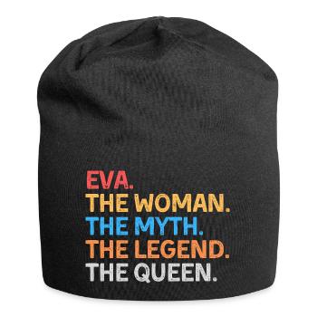 Eva La Femme Le Mythe La Légende La Reine - Bonnet en jersey - noir - Devant