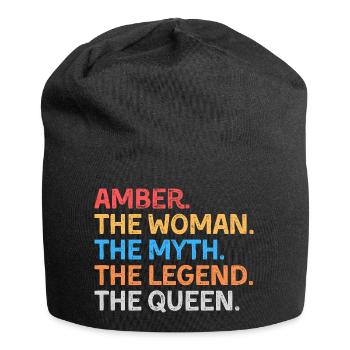 Amber la Femme Le Mythe La Légende La Reine - Bonnet en jersey - noir - Devant