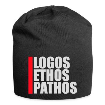 Logos Ethos Pathos Rhetoric Philosophy Student - Jersey Beanie - black - Front