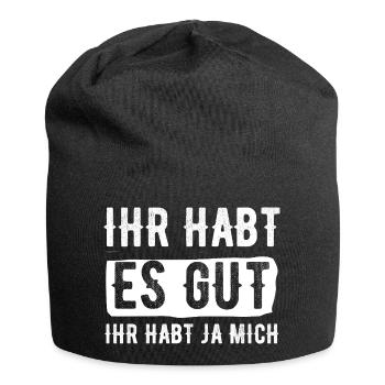 Tu as bien joué, tu m’as eu - Bonnet en jersey - noir - Devant
