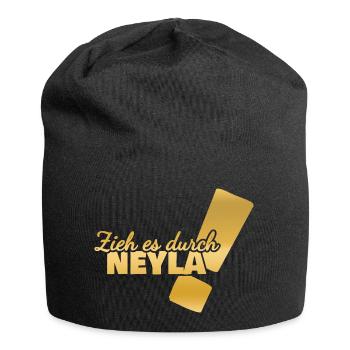 Prénom Neyla - Bonnet en jersey - noir - Devant