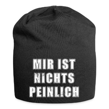 Lieber Peinlich Als Langweilig Lustiges Geschenk - Jersey-Beanie - Schwarz - Vorne