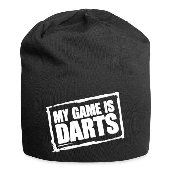 Sweat à capuche et t-shirt amusants de fléchettes pour les vrais fans de fléchettes - Bonnet en jersey - noir - Devant