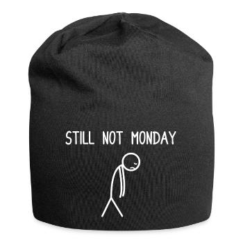 Still not monday stock market stock market traders - Jersey Beanie - black - Front