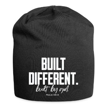 Built Different Built By God Psalm 139:14 - Jersey-Beanie - Schwarz - Vorne