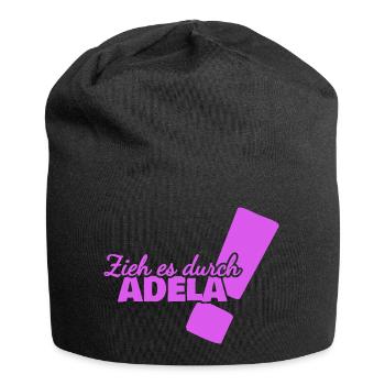Durchhalten Adela - Jersey-Beanie - Schwarz - Vorne