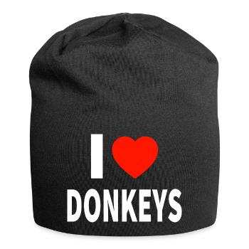 Esel - Jersey-Beanie - Schwarz - Vorne