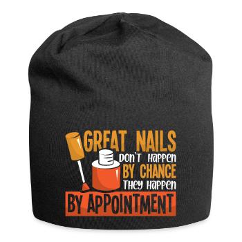Nail Designer Nail Designer Cosmetics Nail Salon - Jersey Beanie - black - Front