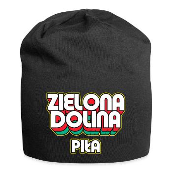 Zielona Dolina Piła. Name des Retro-Bezirks - Jersey-Beanie - Schwarz - Vorne