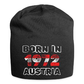 Geboren 1972 - Jersey-Beanie - Schwarz - Vorne