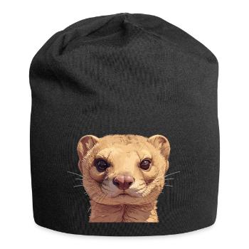 La mangouste de la mangouste - Bonnet en jersey - noir - Devant