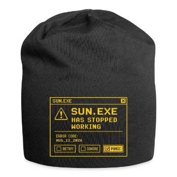 SUN.EXE : Écran d’erreur rétro après l’éclipse solaire - Bonnet en jersey - noir - Devant