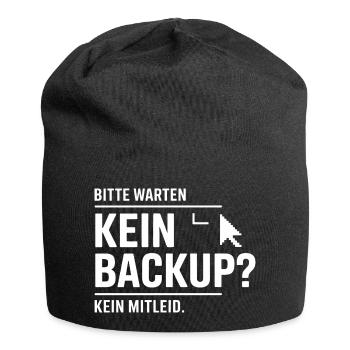 No Backup? No Mercy - Jersey Beanie - black - Front