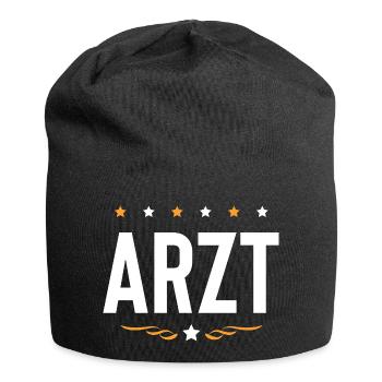 Arzt Beruf - Jersey-Beanie - Schwarz - Vorne