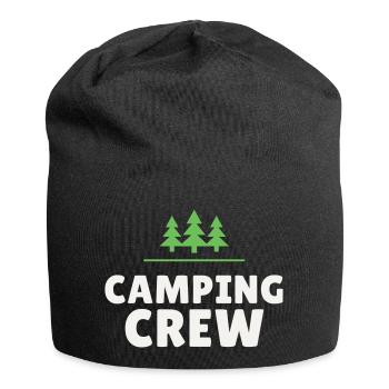 Camping Crew Camping Nature Team Friends Outdoor - Jersey Beanie - black - Front