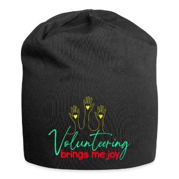 L’appréciation du bénévolat me fait plaisir Bénévole - Bonnet en jersey - noir - Devant