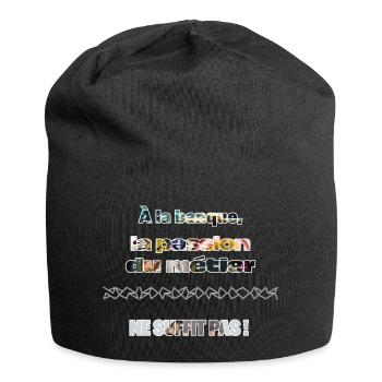 Passion du Métier Bancaire Collage - Bonnet en jersey - noir - Devant