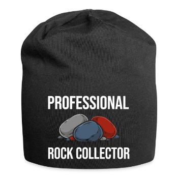 Géologie offerte par collectionneurs professionnels de pierres - Bonnet en jersey - noir - Devant