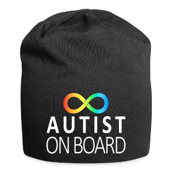 Autist on Board: Neurodiversity Stickers - Jersey Beanie - black - Front