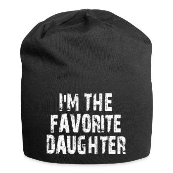 Family Favorites Gifts & more I'm The Favorite Dau - Jersey Beanie - black - Front