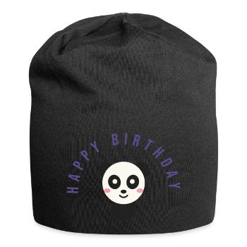 HAPPY BIRTHDAY. HAPPY BIRTHDAY. ANNIVERSARY. - Jersey Beanie - black - Front