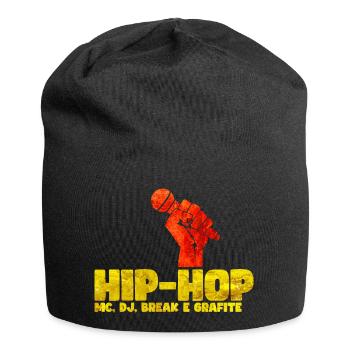 Hip Hop Fist Basketball Tee - Jersey Beanie - black - Front
