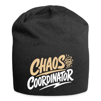 Chaos Coordinator Funny Saying Shirt - Jersey Beanie - black - Front