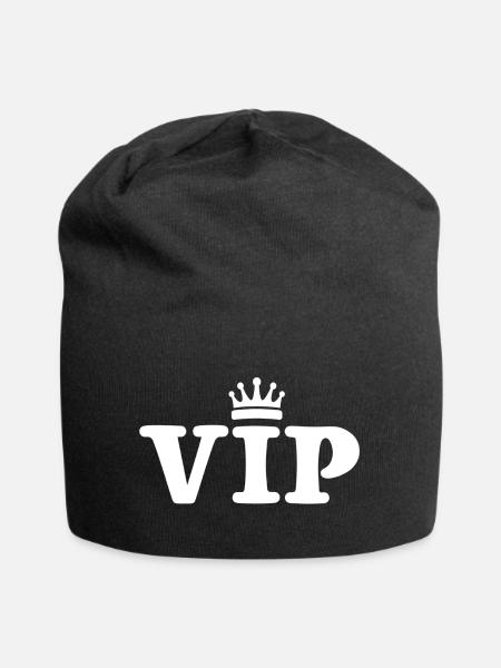 VIP - Jersey-Beanie - Schwarz