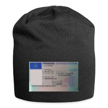 Permis de conduire avant - Bonnet en jersey - noir - Devant