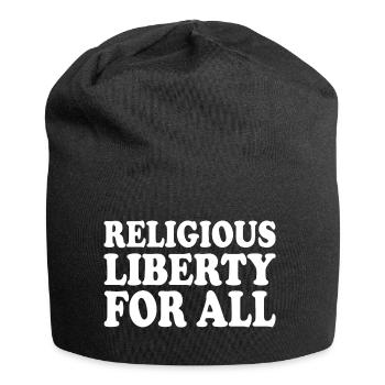religious liberty for all - Jersey Beanie - black - Front