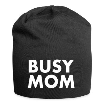 Busy mom - Jersey Beanie - black - Front