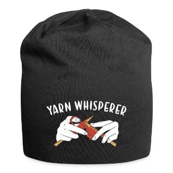 Yarn Whisperer Knitting - Jersey Beanie - black - Front