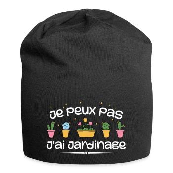 Ich kann keine Gartenarbeit haben - Jersey-Beanie - Schwarz - Vorne