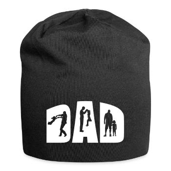 Père et fille Papa 2021 Cadeau de la fête des pères - Bonnet en jersey - noir - Devant