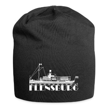 Alexandra, Flensburg, Salondampfer, Alex - Jersey-Beanie - Schwarz - Vorne