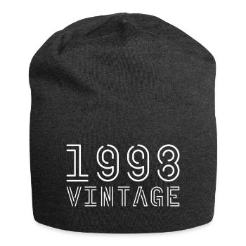 1998 millésime 1998 anniversaire 1998 rétro - Bonnet en jersey - charbon - Devant