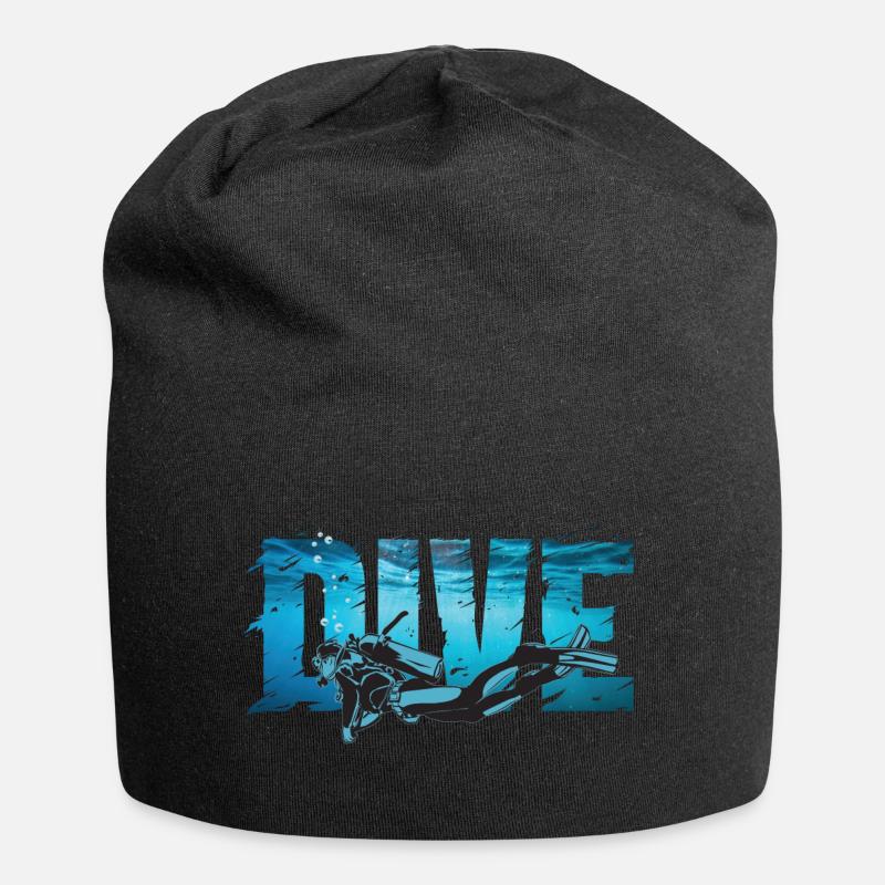 Tauchen - Jersey-Beanie - Schwarz
