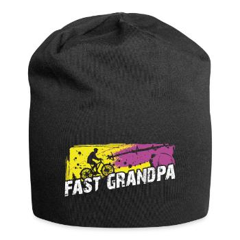 Grand-père rapide sur le vélo - Bonnet en jersey - noir - Devant