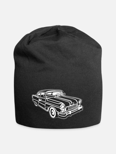 Chevy Cadilac / Muscle Car 02_weiß - Jersey-Beanie - Schwarz