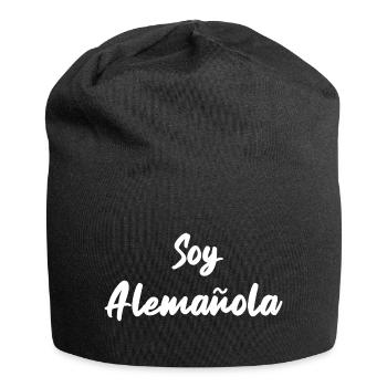Cadeau allemand-espagnol espagnol espagnol - Bonnet en jersey - noir - Devant