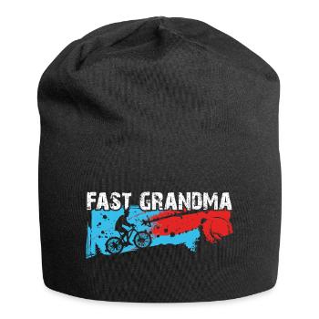 Quick granny on the bike - Jersey Beanie - black - Front