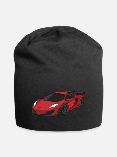 Sportwagen rennen - Jersey-Beanie - Schwarz