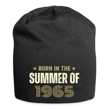 Jahrgang 1965 Jahrgang 1965 Geburtstagsgeschenk - Jersey-Beanie - Schwarz - Vorne